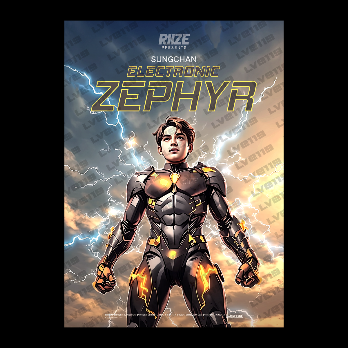 RIIZE “Electronic Zephyr” Poster (SUNGCHAN) [TH]