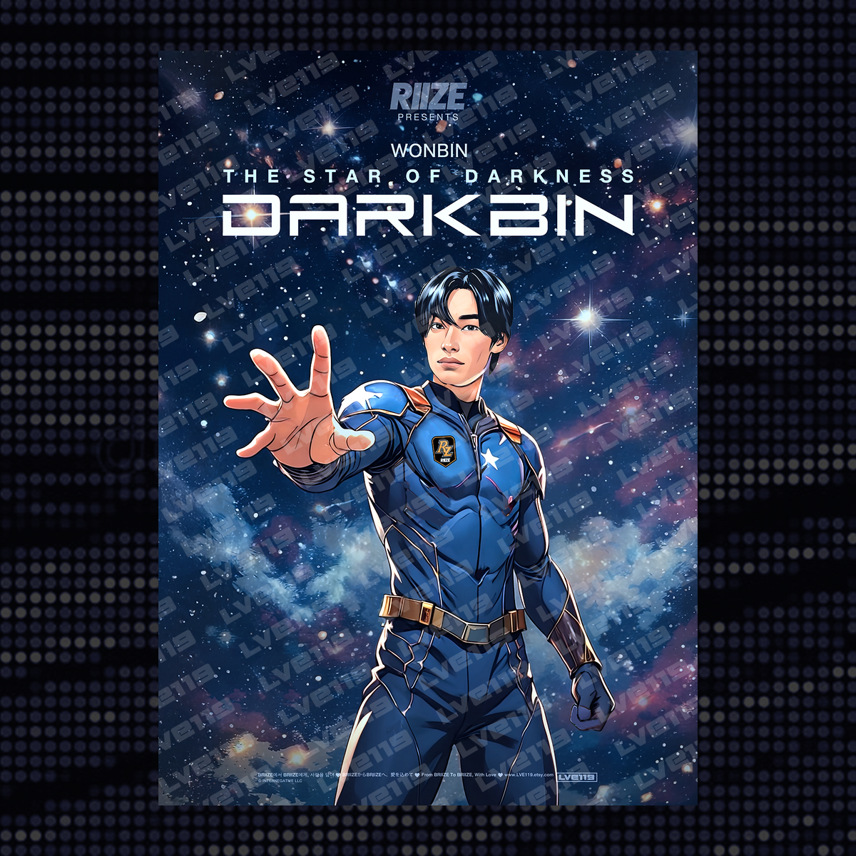 DARKBIN Poster - Wonbin - RIIZE