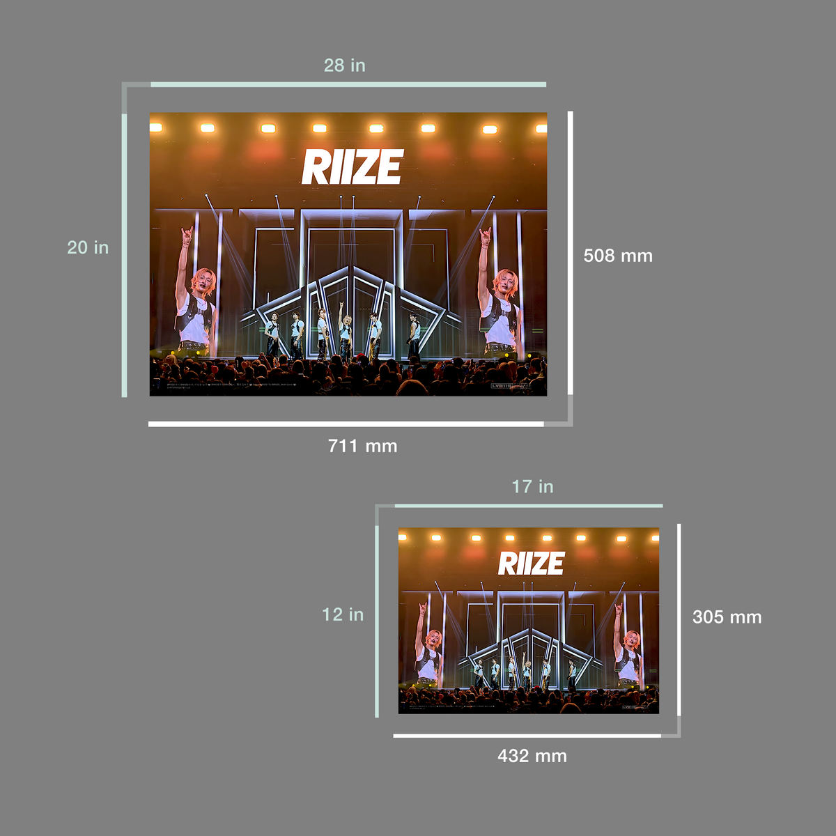 RIIZE “Hand In Air” Poster – Rising Loud Tour Series