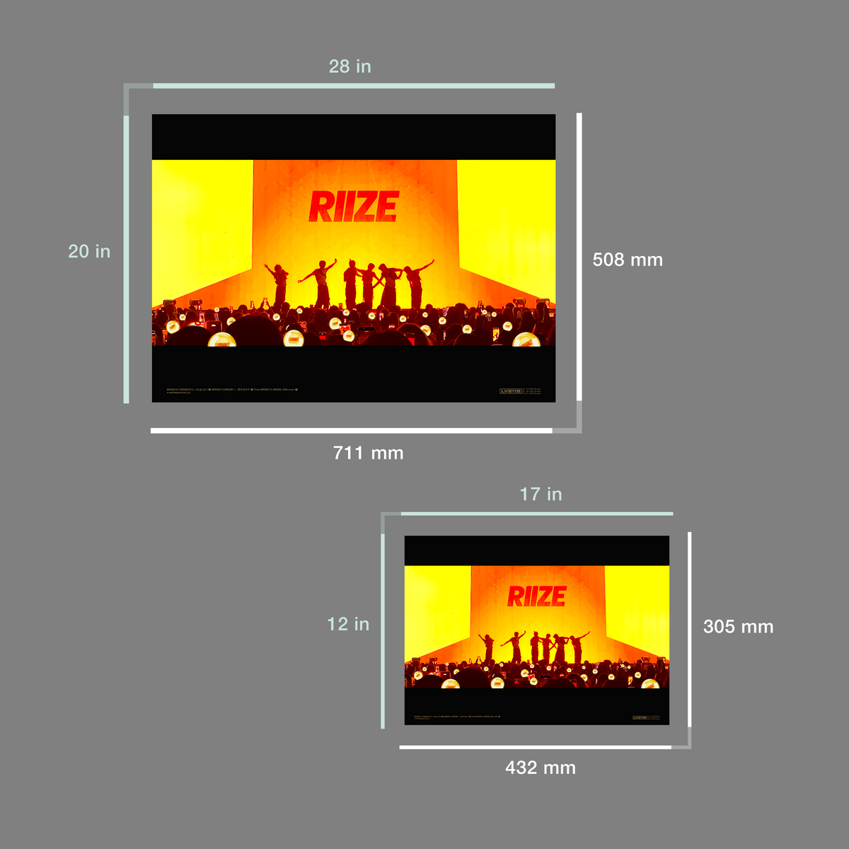 RIIZE “Silhouette” ポスター – Rising Loud Tour シリーズ